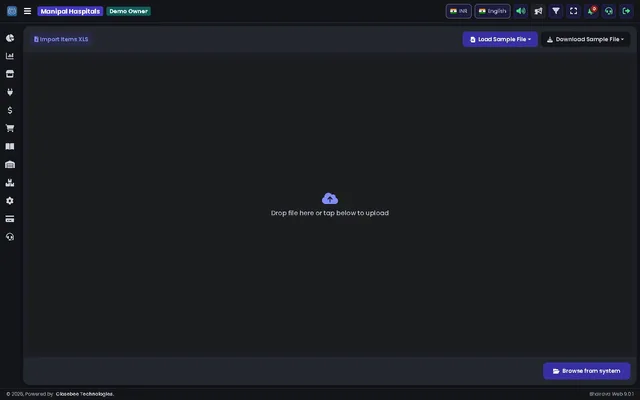 Items import page