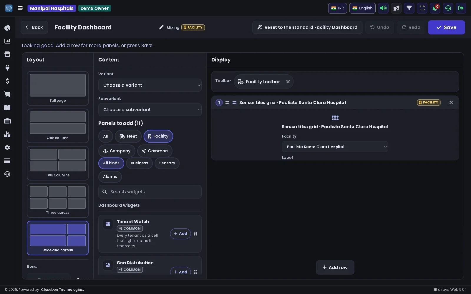 Dashboard builder